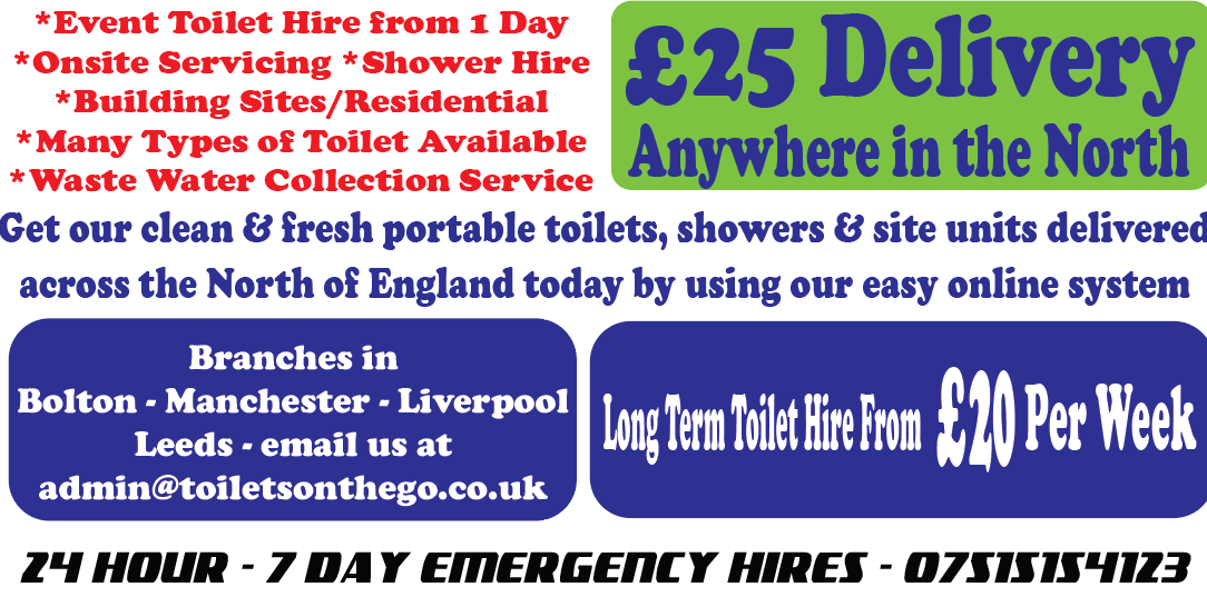 portable toilet hire servicing events book online here toilets on the go leeds manchester bolton wigan preston southport blackpool